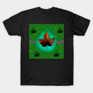 Maple Leaf Autumn Abstract T-Shirt